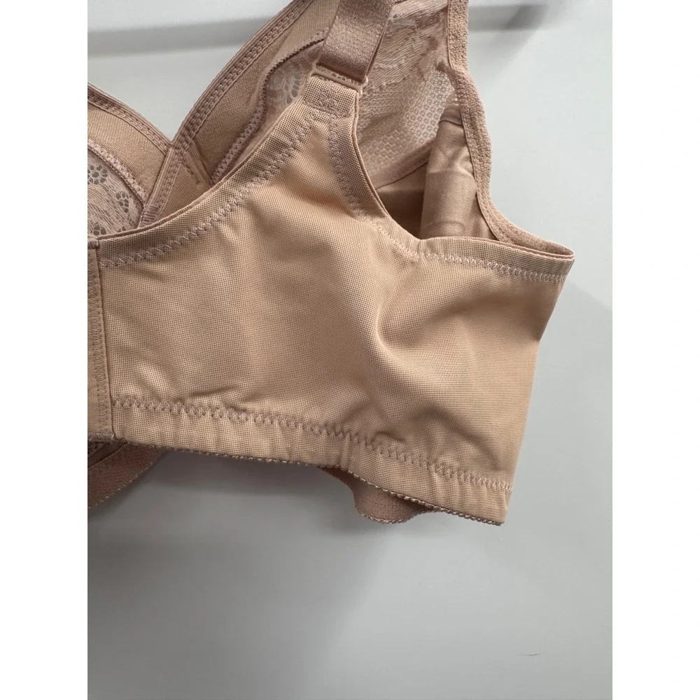 Glamorise‎ Magiclift Full Figure Minimizer Bra Womens 42DD Cafe Wire-Free NWOT